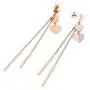 Jertom 14K Gold Plated Stud Earrings, Drop Dangle Long Earrings, Fashion Jewelry for Women Girls