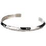 Tskies Sterling Silver Navajo Stacker Bracelet for Women Hand Stamped Finish Luxury Southwest