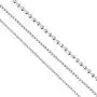 AINUOSHI Rhodium Plated Sterling Silver 2.5-5.0mm Solid 925 Italy Moon Cut Chain Necklace Italian Bead Ball Chain Necklace, Men & Women, 16-28 Inches AINUOSHI Rhodium Plated Sterling Silver 2.5-5.0mm Solid 925 Italy Moon Cut Chain Necklace Italian Bead Ball Chain Necklace, Men & Women, 16-28 Inches
