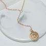 TseanYi Evil Eye Coin Necklace Gold Coin Drop Necklace Chain Vintage Y Lariat Chain Necklace Lucky Eye Protection Jewelry for Women and Girls