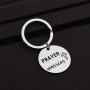 CENWA Inspirational Keychain Christian Gift Jesus Cross Gift Prayer Warrior Keychain Religious Jewelry Prayer Faith Gift