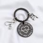 FUSTMW Nurse Gifts Keychain Nursing Graduation Student Gift RN NP Nurses Jewelry Medical Technician Gift Cute Enough to Stop Your Heart Skilled Enough to Restart It