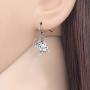WEVENI Alloy Silver Gold Plated Cute Tiny Elephant Earrings Dangle Drop Antique Jewelry For Women Girls Dainty Gift