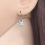 WEVENI Alloy Silver Gold Plated Cute Tiny Elephant Earrings Dangle Drop Antique Jewelry For Women Girls Dainty Gift