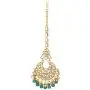 Aheli Ethnic Wedding Kundan Pearl Earrings Maang Tikka Set Indian Traditional Jewelry for Women Aheli Ethnic Wedding Kundan Pearl Earrings Maang Tikka Set Indian Traditional Jewelry for Women