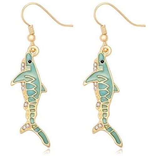 TUSHUO Glowing Shark Pendant Earrings in the Dark Luminous Earrings Best Gift for Women and Girls