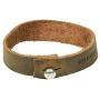 Soft Leather Bracelet with rustic clasp (8-inch wristband) Handmade by Hide & Drink :: Bourbon Brown