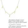 Columbus 14K Gold or Rhodium Plated Charm Necklace - Lightning Bolt Pendant - Star Station Necklace - Dainty Layering Necklace