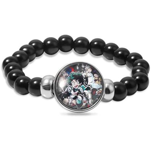 My Hero Academia Anime Bracelet Bakugou Katsuki Todoroki Shoto Midoriya Izuku Gemstone Jewelry