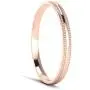 LANDA JEWEL Solid 14k White Rose Yellow Gold 2mm Light Court Shape Comfort Fit Polished Wedding Ring Milgrain Band