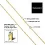 14k Yellow Gold Filled or White Gold Filled 1 mm,1.4 mm, 1.7 mm, or 2 mm Singapore Chain Pendant Necklace for Women