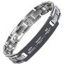Crosstraxx Serenity Motivational Prayer Bracelet - Titanium Magnetic Therapy Encouragement Jewelry - Unisex, Adjustable