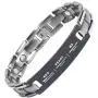 Crosstraxx Serenity Motivational Prayer Bracelet - Titanium Magnetic Therapy Encouragement Jewelry - Unisex, Adjustable