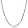 RMREWY 925 Sterling Silver 1.8mm Braided Rope Chain for Men and Women Braided Twist Italian Necklace, Rope Chain for Men or Women (16-24 Inch)