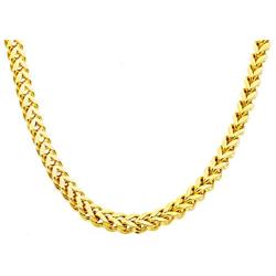 Blackjack Jewelry Mens 6mm Stainless Steel 24'' Franco Chain Necklace