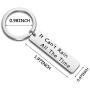 WUSUANED It Cant Rain All The Time Inspirational Keychain Gift