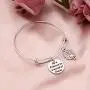 AKTAP Peacock Gift Peacock Bangle Gift for Friend Sister Daughter Be A Peacock in A World of Ducks Inspirational Gift for Her