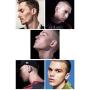 5 Pairs Black Stainless Steel Non-Piercing Spike Rivet Cross Dangle Tassel Clip on Hoop Earrings Set for Women Men Boy Girl, Non Pierced Fake Ear Clip Magnetic Stud Earrings