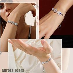 Aurora Tears 925 Sterling Silver Hamsa Jewelry Women Hand of Fatima with Evil Eye Pendant/Earring/Bracelet Hamsa Hand/David Star Lucky Crystal Protection Amulet Jewellery