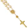 Joctly Rosary Cross Bead Bracelet Crucifix Coin Bracelet