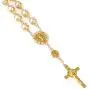 Joctly Rosary Cross Bead Bracelet Crucifix Coin Bracelet