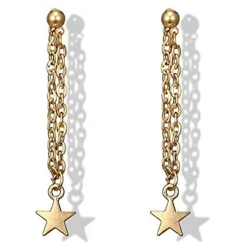Olbye Star Earrings Gold Star Drop Earrings Charm Earring Jewelry for Women and Girls Olbye Star Earrings Gold Star Drop Earrings Charm Earring Jewelry for Women and Girls
