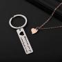 ENSIANTH Boyfriend Gift Wherever You Go Come Back to Me Keychain Moving Away Gift Couples Jewelry College Graduation Gift