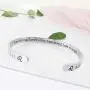 RENYILIN Creative Cuff Bracelet, Zodiac Bracelet, Inspirational Stainless Steel Bracelet for Men and Women