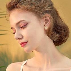 PPJew Gold Plated Opal Sunflower Earrings for Women Girls Sunflower Jewelry Gift for Girlfriend Wife Mother Daughter