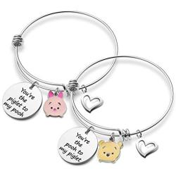 Winnie The Pooh Gift Piglet & Winnie The Pooh Gift Friendship Bracelet BFF Gift You’re the Pooh/Piglet to My Piglet/Pooh（BR-Pooh/Piglet）