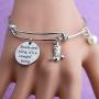 BEKECH Cowgirl Jewelry Boots and Bling Its a Cowgirl Thing Bangle Bracelet with Western Wild West Cowgirl Texas Boot Charm Equestrian Gift Horse Lover Gift