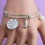 BEKECH Cowgirl Jewelry Boots and Bling Its a Cowgirl Thing Bangle Bracelet with Western Wild West Cowgirl Texas Boot Charm Equestrian Gift Horse Lover Gift