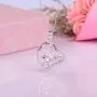 925 Sterling Silver Mother Daughter Jewelry Elephant Heart Pendant Necklace Engraved love you more for Women Girls 925 Sterling Silver Mother Daughter Jewelry Elephant Heart Pendant Necklace Engraved love you more for Women Girls