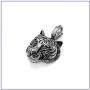 Fusamk Punk Rock Titanium Steel Animal Tiger Head Pendant Chain Necklace Fusamk Punk Rock Titanium Steel Animal Tiger Head Pendant Chain Necklace