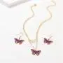 D.Rosse Boho Blue Monarch Butterfly Pendant Necklace Purple Unique Insect Dangle Drop Earrings Jewelry Set Birthday Gift for Women Girls D.Rosse Boho Blue Monarch Butterfly Pendant Necklace Purple Unique Insect Dangle Drop Earrings Jewelry Set Birthday Gift for Women Girls