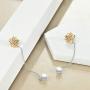 POPKIMI Pearl Earrings for Women 925 Sterling Silver Dangle Drop Earrings