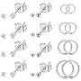 LOYALLOOK 15-20Pairs Tiny 2mm Stainless Steel Small Stud Earrings for Men Women Small CZ Round Ball Hoop Earrings Set Tragus Helix Piercing Earrings LOYALLOOK 15-20Pairs Tiny 2mm Stainless Steel Small Stud Earrings for Men Women Small CZ Round Ball Hoop Earrings Set Tragus Helix Piercing Earrings