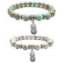 Fashion Natural Stone Bead Bracelet Buddha head Black Lava Stone Bangle For Men Women Charm Jewelry