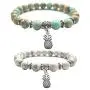 Fashion Natural Stone Bead Bracelet Buddha head Black Lava Stone Bangle For Men Women Charm Jewelry