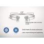 IS ISAACSONG “You and Me” Inspirational Open Cuff Bangle Bracelets Set – Cubic Zirconia Charm Adjustable Stackable Bangles for Best Friends, Sisters, Mother and Daughter