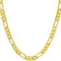 Lifetime Jewelry 5mm Crushed Figaro Chain Necklace for Men & Women 24k Gold Plated Lifetime Jewelry 5mm Crushed Figaro Chain Necklace for Men & Women 24k Gold Plated