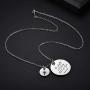 UOIPENGYI Christian Necklace Bible Verse Cross Pendant Prayer Charm Necklace Faith Religious Jewelry for Women Girls