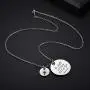 UOIPENGYI Christian Necklace Bible Verse Cross Pendant Prayer Charm Necklace Faith Religious Jewelry for Women Girls