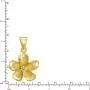 Aloha Jewelry Company 925 Sterling Silver 14K Yellow-Gold Plated CZ Plumeria Necklace Pendant with 18'' Box Chain Aloha Jewelry Company 925 Sterling Silver 14K Yellow-Gold Plated CZ Plumeria Necklace Pendant with 18'' Box Chain