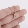 Harlermoon Cubic Zirconia Initial Necklace 14K Gold Plated A-Z Letter Necklace Tiny Monogram Name Jewelry for Women Girls