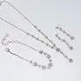 UDORA Crystals Necklace Earrings Bracelet Wedding Jewelry Set for Bride Bridesmaids