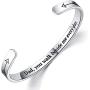 Remembrance Jewelry Memorial Bracelet Sympathy Gift for Loss Loved One Mom Dad Remembrance Cuff Bangle for Women Girls