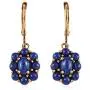 Shop LC Karis Real 14K Yellow Gold ION Plated Oval Blue Lapis Lazuli Lever Back Flower Dangle Drop Earrings Fashion Prom Jewelry Mothers Day Gifts Shop LC Karis Real 14K Yellow Gold ION Plated Oval Blue Lapis Lazuli Lever Back Flower Dangle Drop Earrings Fashion Prom Jewelry Mothers Day Gifts
