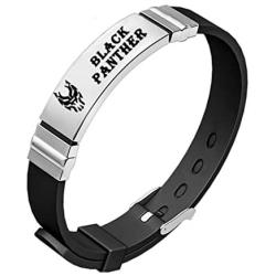 FAADBUK Black Panther Bracelet Black Panther Jewelry Cosplay JewelryStainless Steel Pendant