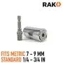RAK Universal Socket Grip (7-19mm) Multi-Function Ratchet Wrench Power Drill Adapter 2Pc Set - Tool for Men, DIY Handyman, Father/Dad, Husband, Boyfriend, Him, Women RAK Universal Socket Grip (7-19mm) Multi-Function Ratchet Wrench Power Drill Adapter 2Pc Set - Tool for Men, DIY Handyman, Father/Dad, Husband, Boyfriend, Him, Women